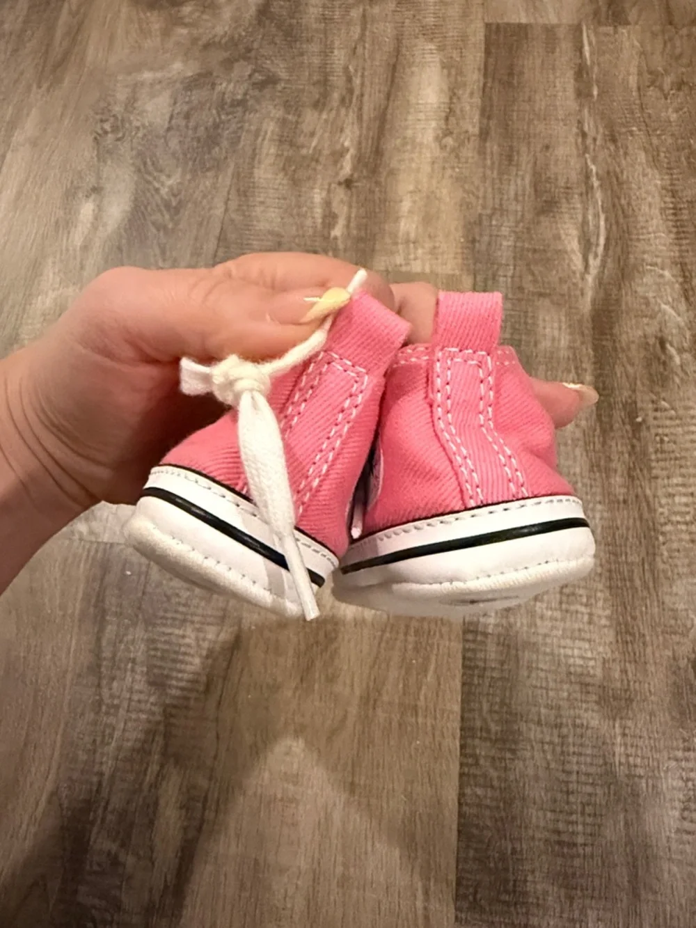 Converse Pink Canvas Kids' Lace-Up Sneakers